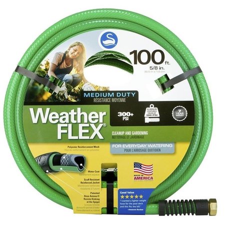 SWAN SNWF58100 Garden Hose, 100 ft L, Vinyl, Green CSNWF58100